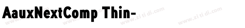 AauxNextComp Thin字体转换